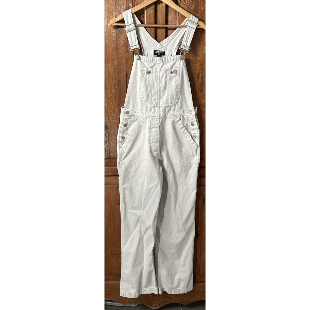 Women's Vintage POLO JEANS CO RALPH LAUREN Bib Overall Carpenter Coveralls Small
